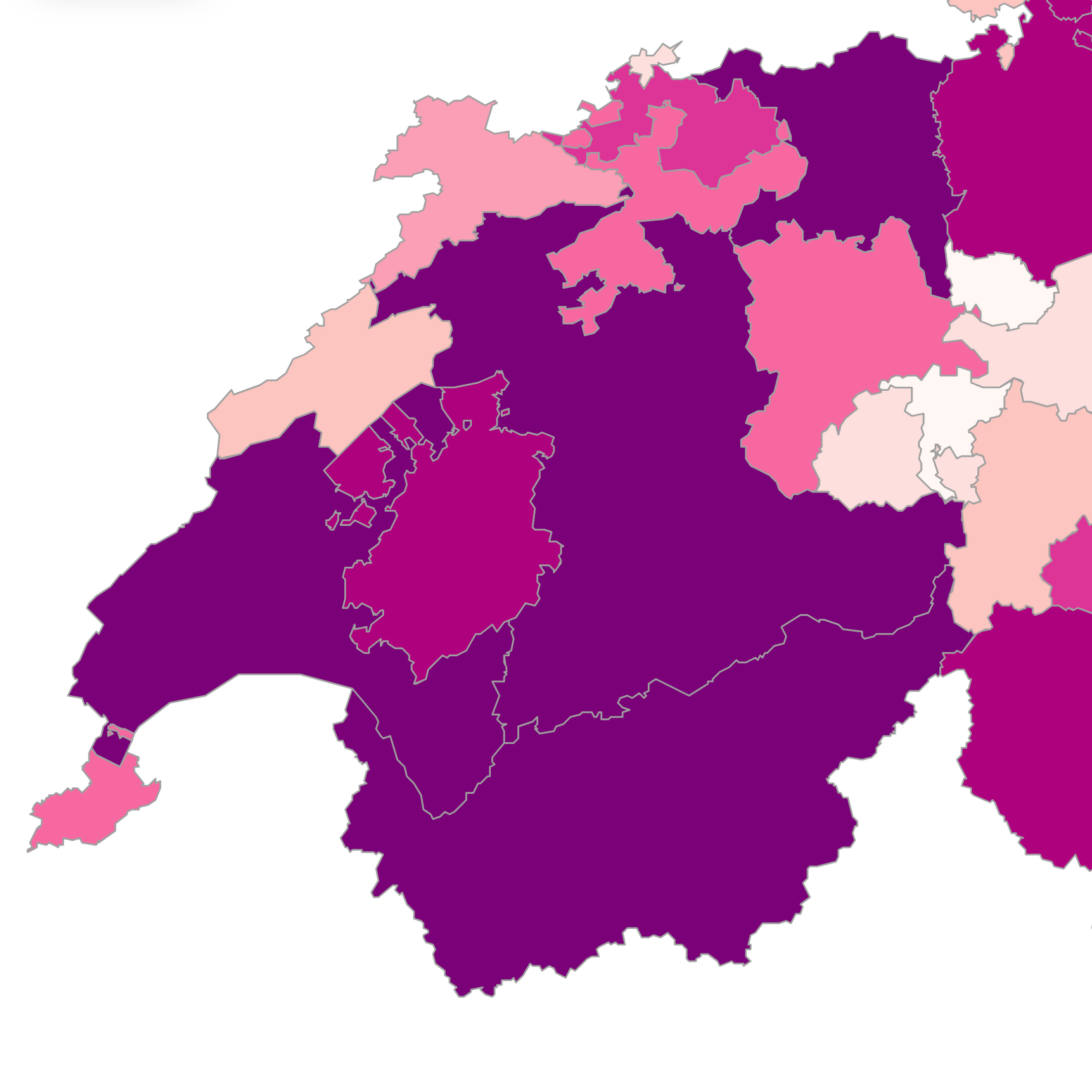 Schweiz Heatmap